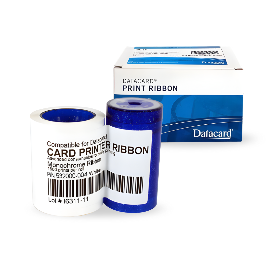 Kit Ribbon Monocromático Branco Entrust Datacard - Linha SD - SD260 /SD360 /SP35 /SP55 - 1500 Impressões - PN.:532000-004